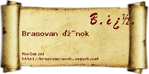 Brasovan Énok névjegykártya